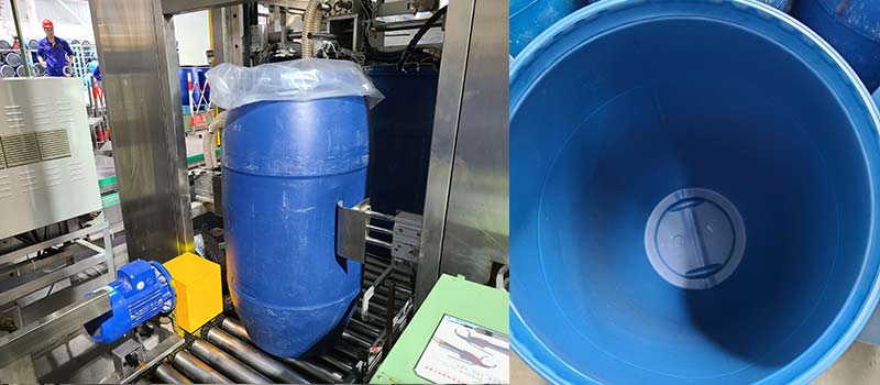 Sulphonic acid 96 packed in 210kg blue plastic drums for export